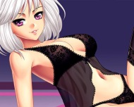 Nutaku mobile App with beautiful manga girlfriend with sexy boobs